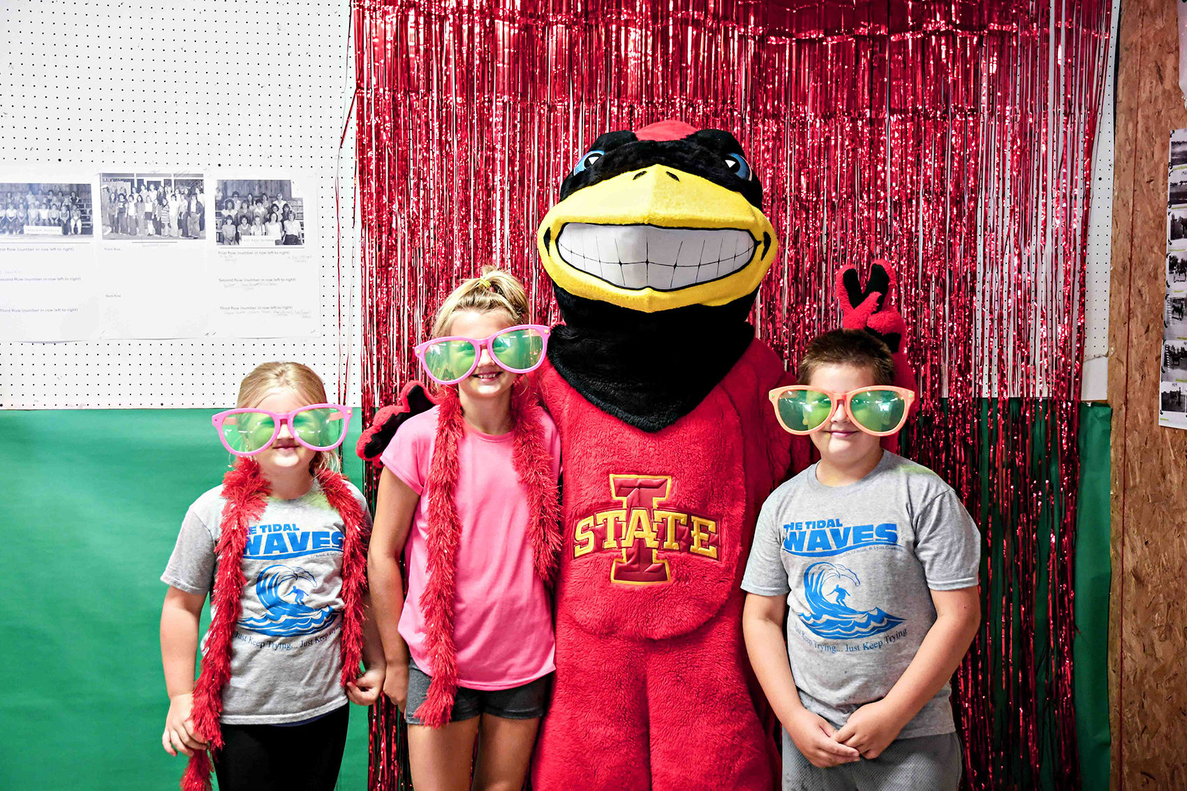 Cy the Cardinal at Osceola County Fair